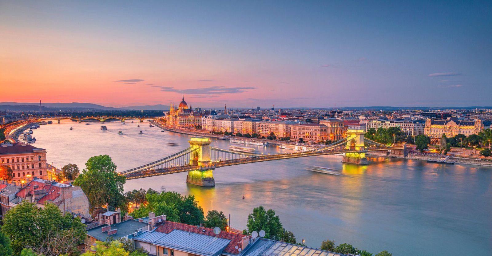 Budapest Parliment at dusk